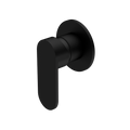 ECCO SHOWER MIXER 80MM ROUND PLATE MATTE BLACK