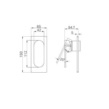 Ecco Shower Mixer Trim Kits Only Brushed Gold — Gold & Brass