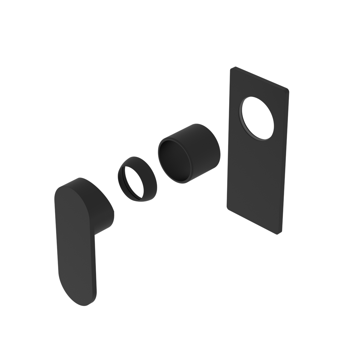 ECCO SHOWER MIXER TRIM KITS ONLY MATTE BLACK