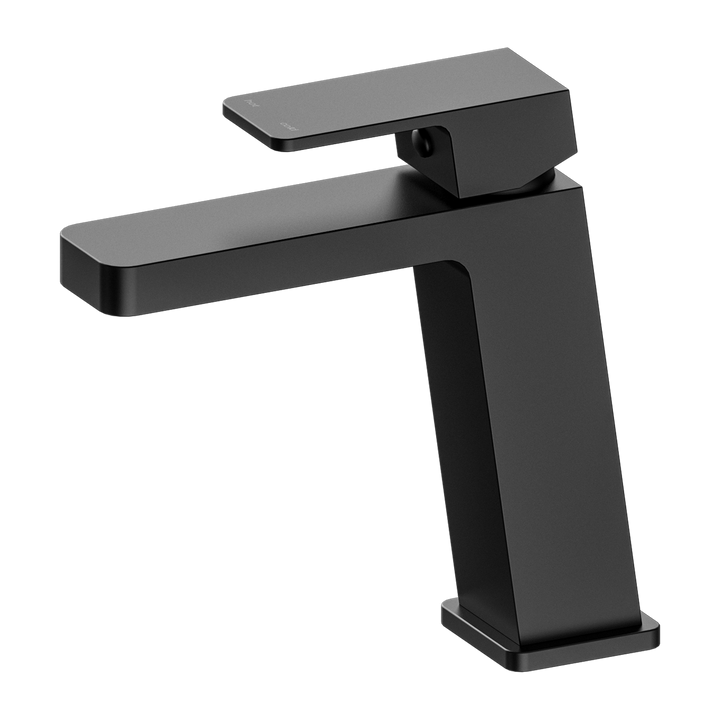 Celia Basin Mixer Angle Spout Matte Black — Basin & Bath Spouts