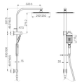 Nero Celia Twin Shower Chrome - Twin Showers