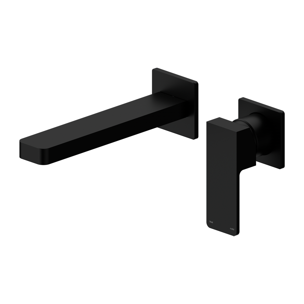CELIA WALL BASIN/BATH MIXER SEPARATE BACK PLATE MATTE BLACK