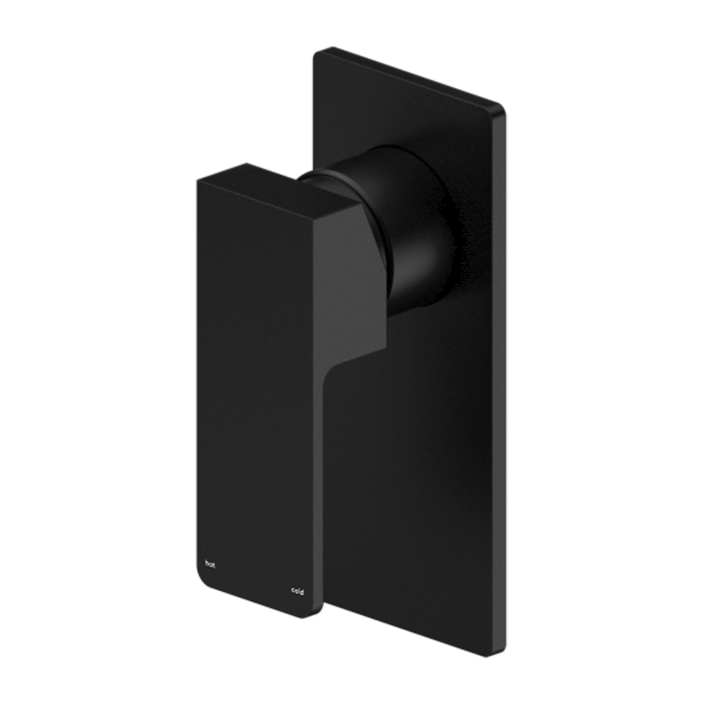 CELIA SHOWER MIXER RECTANGULAR BACKPLATE MATTE BLACK