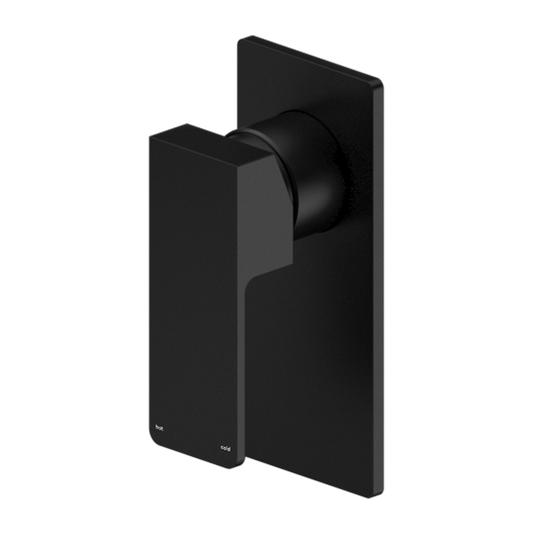 CELIA SHOWER MIXER RECTANGULAR BACKPLATE MATTE BLACK