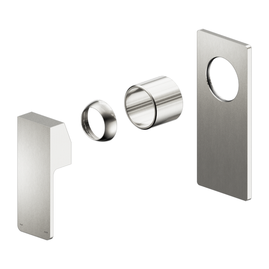 CELIA SHOWER MIXER RECTANGULAR BACKPLATE TRIM KITS ONLY BRUSHED NICKEL