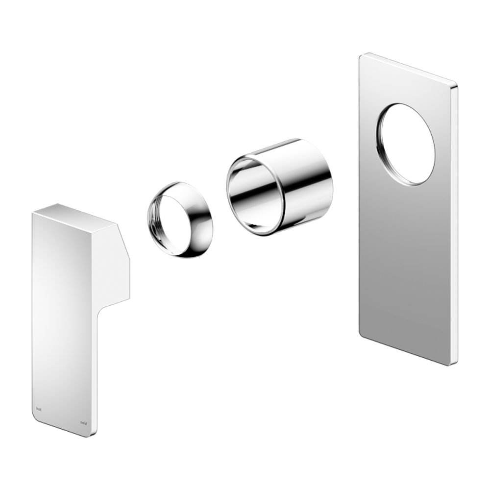 CELIA SHOWER MIXER RECTANGULAR BACKPLATE TRIM KITS ONLY CHROME