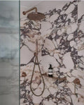 SLIM SHOWER ON BRACKET CHROME (NR307CH) BRUSHED BRONZE