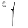 SQUARE SHOWER ON BRACKET CHROME (NR309CH) MATTE BLACK