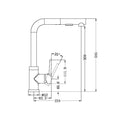 PULL OUT SINK MIXER WITH VEGIE SPRAY FUNCTION CHROME