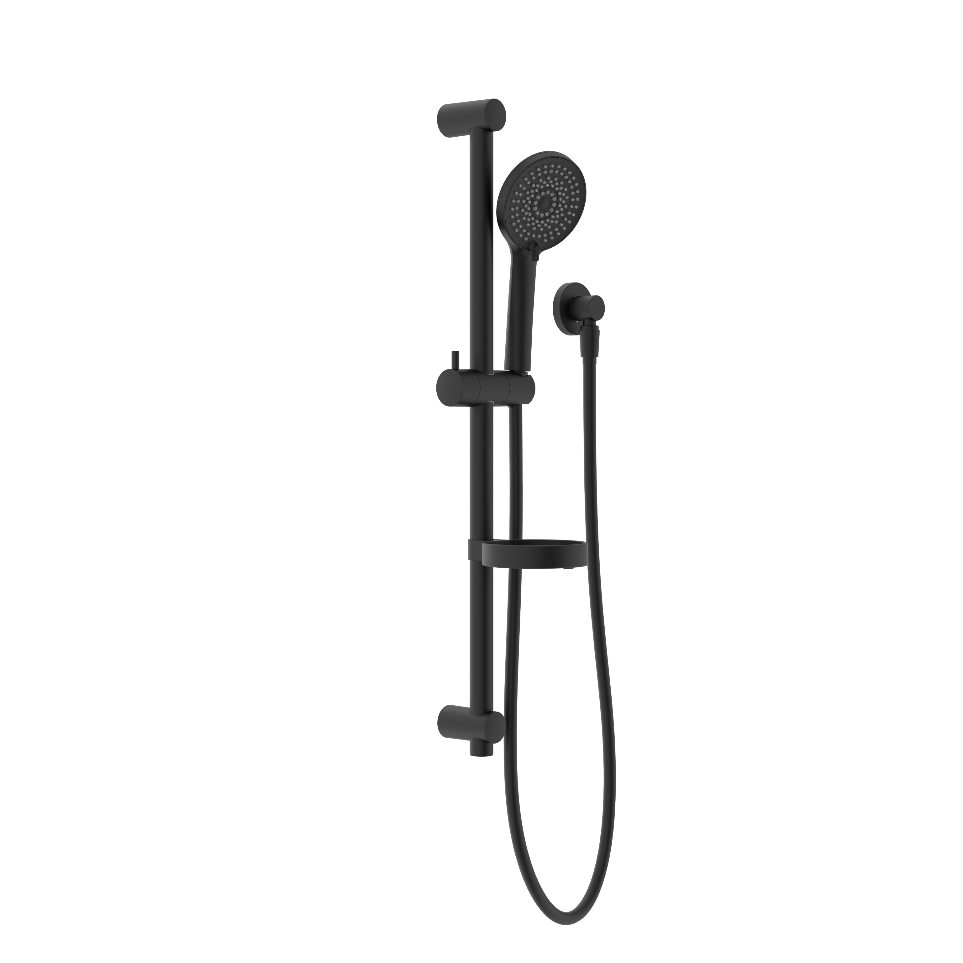 BUILDER PROJECT SHOWER RAIL MATTE BLACK