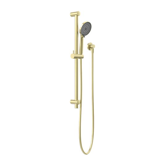 ROUND METAL PROJECT RAIL SHOWER BRUSHED GOLD
