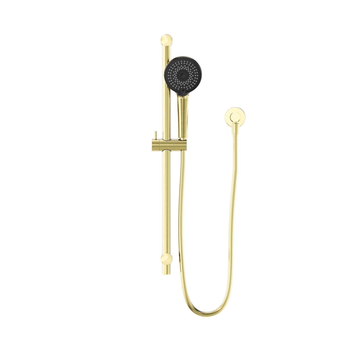 ROUND METAL PROJECT RAIL SHOWER BRUSHED GOLD