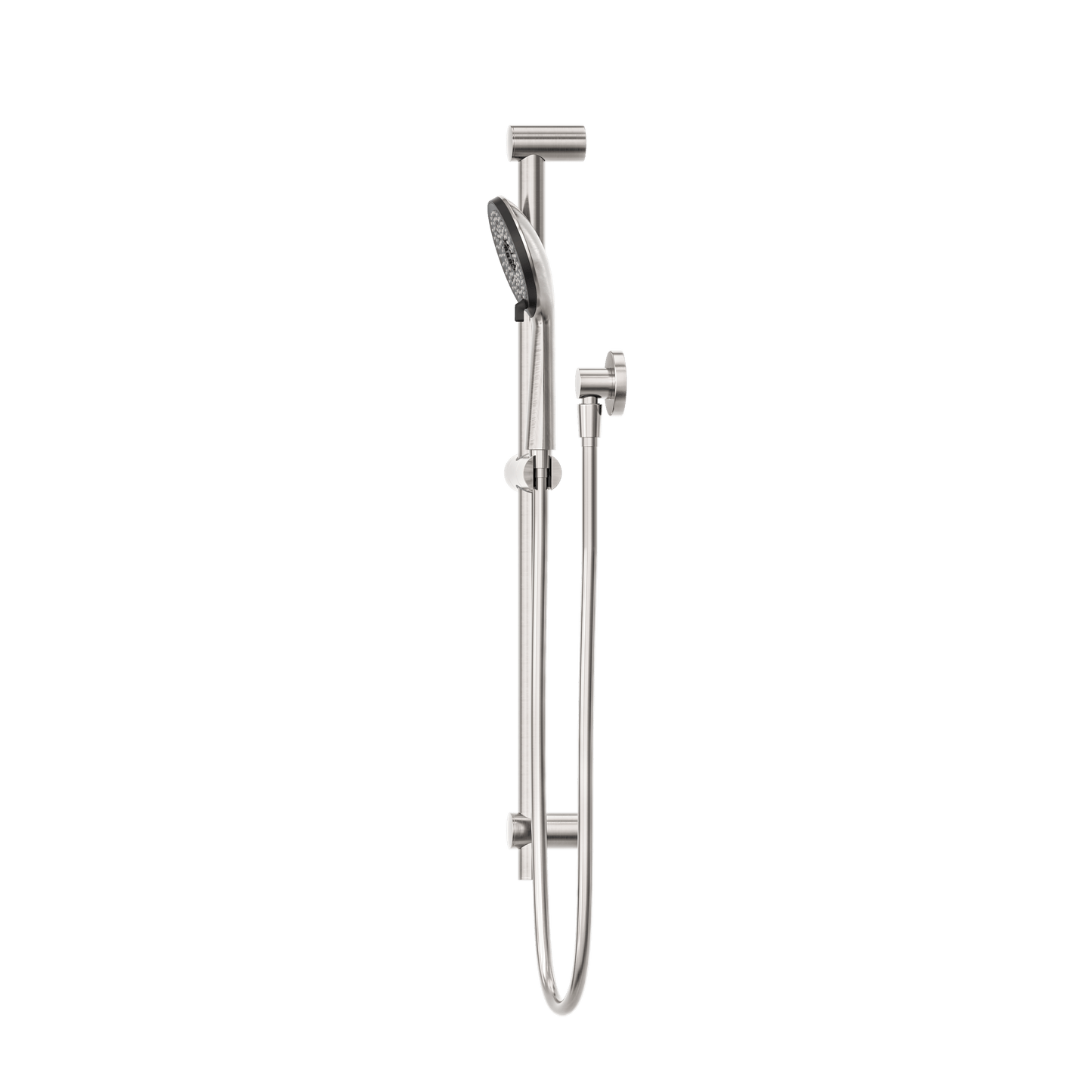 ROUND METAL PROJECT RAIL SHOWER BRUSHED NICKEL
