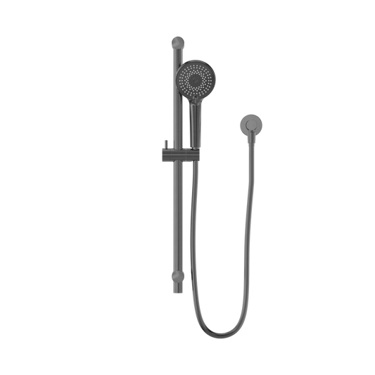 ROUND METAL PROJECT RAIL SHOWER GUN METAL