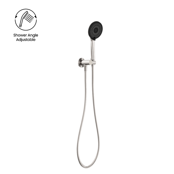 PROJECT ROUND SHOWER ON BRACKET 4 STAR RATING BRUSHED NICKEL