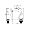 BIANCA BASIN MIXER MATTE BLACK