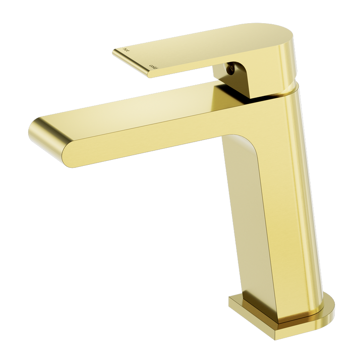 Bianca Basin Mixer Brushed Gold — Gold & Brass