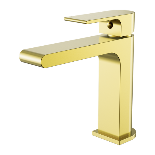 BIANCA BASIN MIXER STRAIGHT SPOUT BRUSHED GOLD