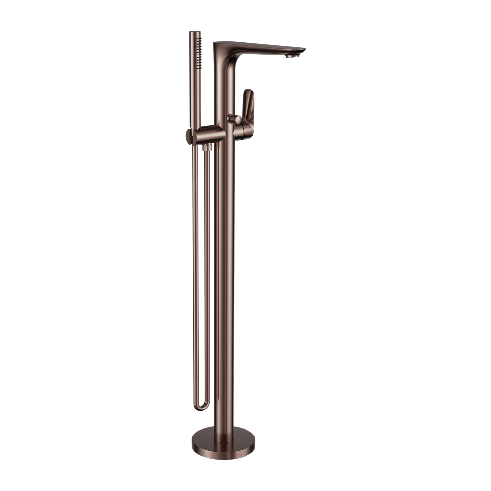 BIANCA FREESTANDING BATH MIXER WITH HAND SHOWER BRUSHED BRONZE