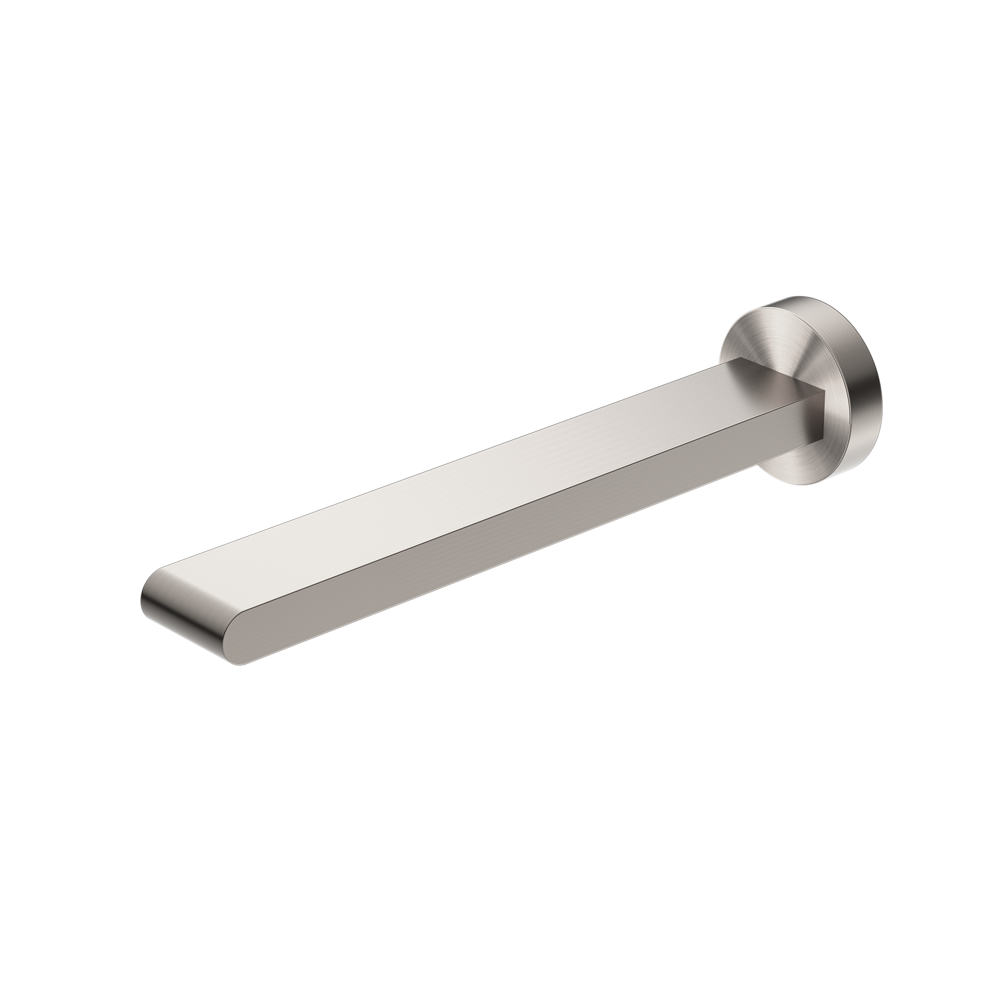 BIANCA FIXED BATH SPOUT ONLY 240MM BRUSHED NICKEL