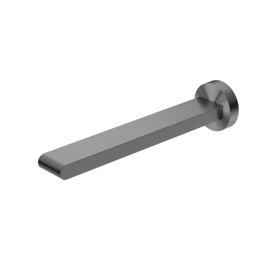 BIANCA FIXED BATH SPOUT ONLY 240MM GUN METAL