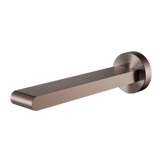 BIANCA FIXED BATH SPOUT ONLY 200MM BRUSHED BRONZE