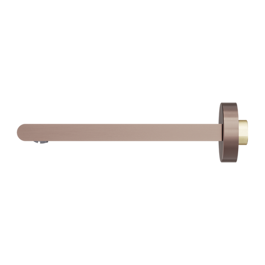 BIANCA FIXED BATH SPOUT ONLY 200MM BRUSHED BRONZE