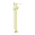 BIANCA FREESTANDING BATH MIXER WITH HAND SHOWER BRUSHED GOLD