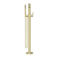 BIANCA FREESTANDING BATH MIXER WITH HAND SHOWER BRUSHED GOLD