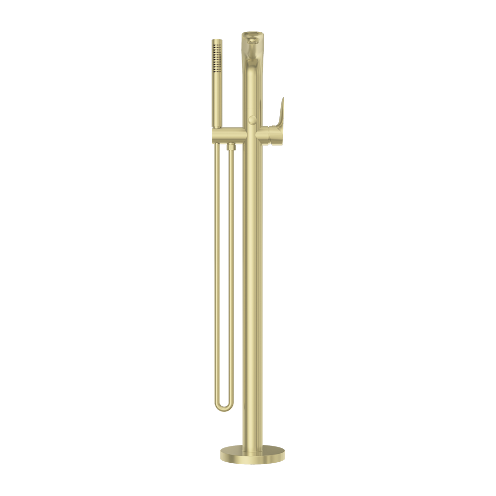 BIANCA FREESTANDING BATH MIXER WITH HAND SHOWER BRUSHED GOLD