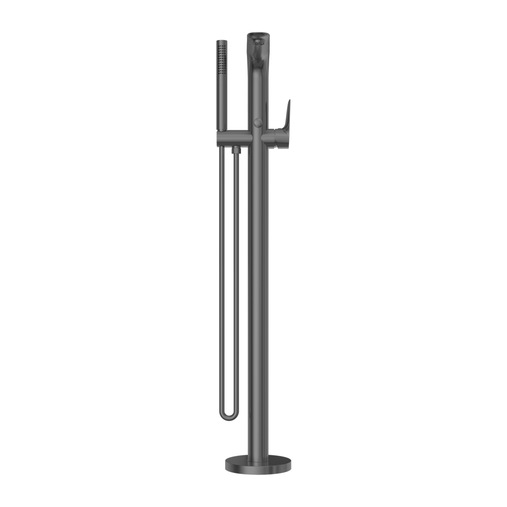 BIANCA FREESTANDING BATH MIXER WITH HAND SHOWER GUN METAL GREY