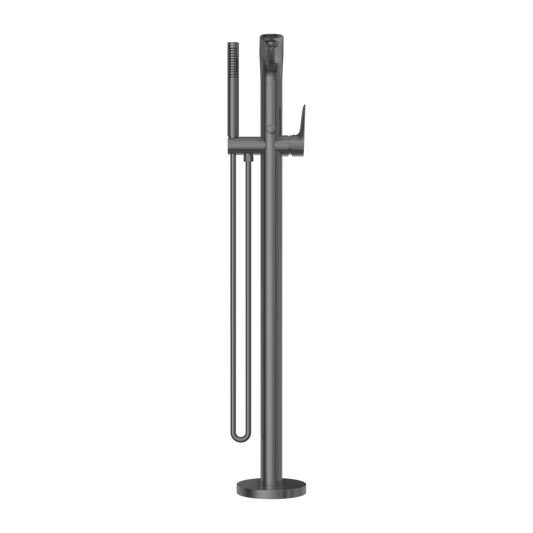 BIANCA FREESTANDING BATH MIXER WITH HAND SHOWER GUN METAL GREY