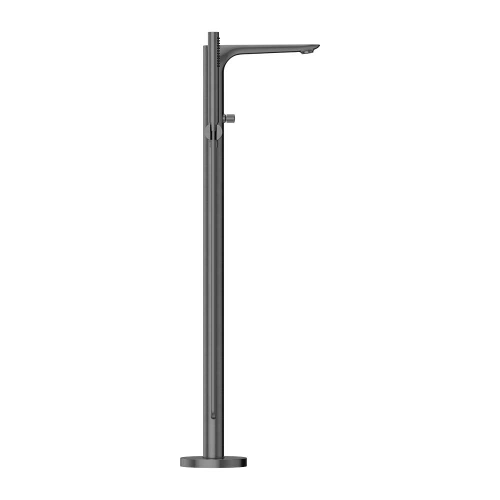 BIANCA FREESTANDING BATH MIXER WITH HAND SHOWER GUN METAL GREY