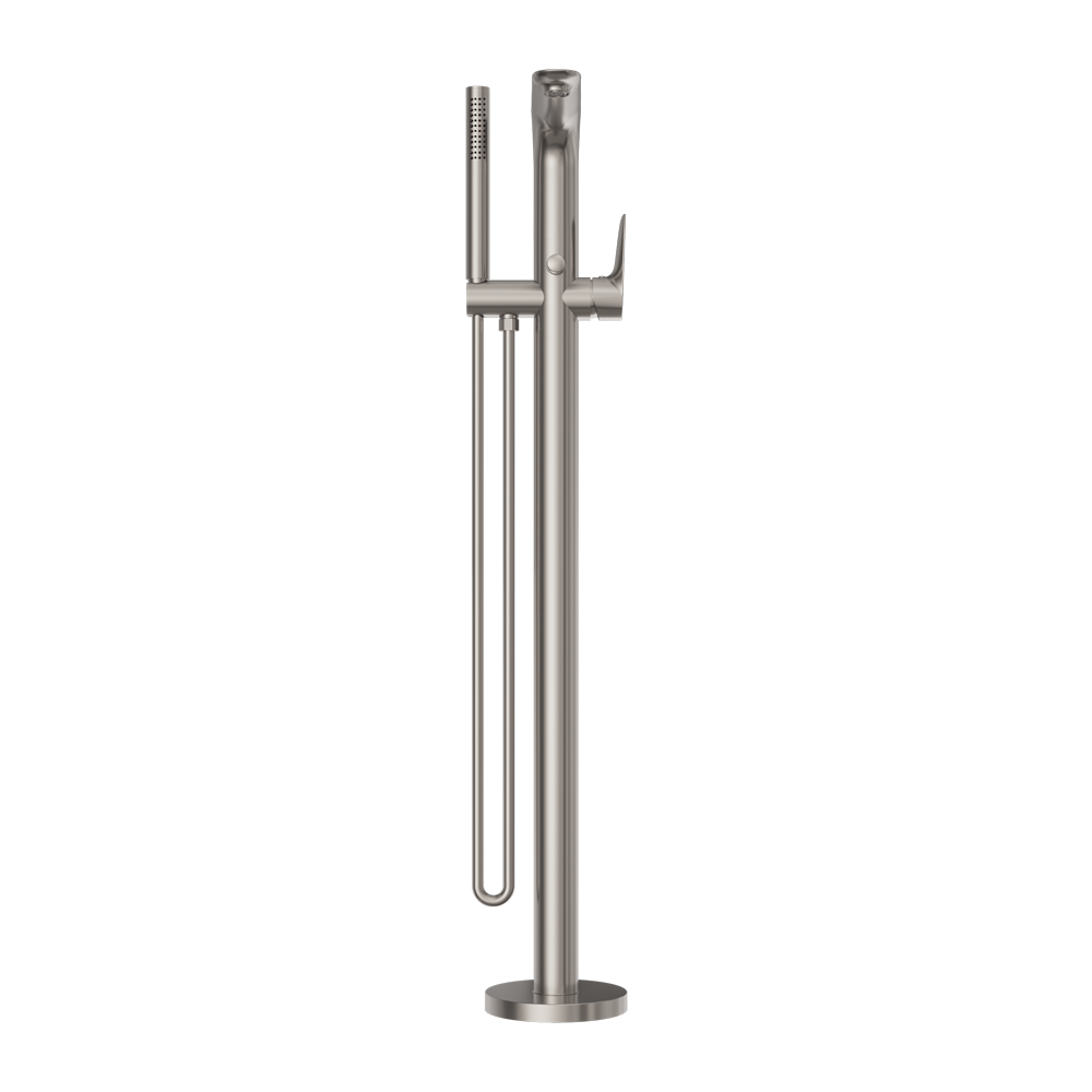 BIANCA FREESTANDING BATH MIXER WITH HAND SHOWER BRUSHED NICKEL