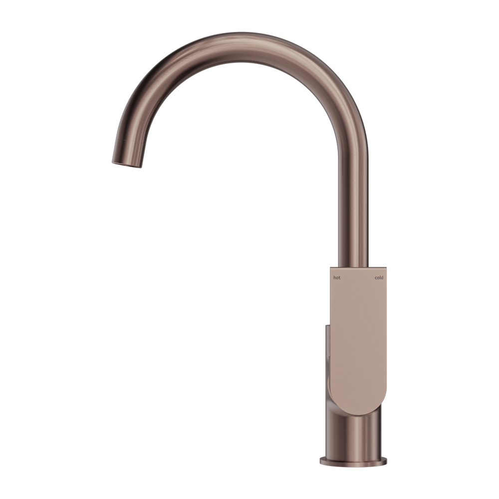 BIANCA KITCHEN MIXER GOOSENECK SPOUT BRUSHED BRONZE