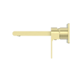 BIANCA WALL BASIN/BATH MIXER 187/230MM BRUSHED GOLD