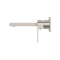 BIANCA WALL BASIN/BATH MIXER 187/230MM BRUSHED NICKEL