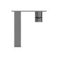BIANCA WALL BASIN/BATH MIXER 187/230MM GUN METAL