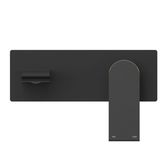 BIANCA WALL BASIN/BATH MIXER 187/230MM MATTE BLACK