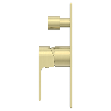 Bianca Shower Mixer With Divertor Brushed Gold — Gold & Brass