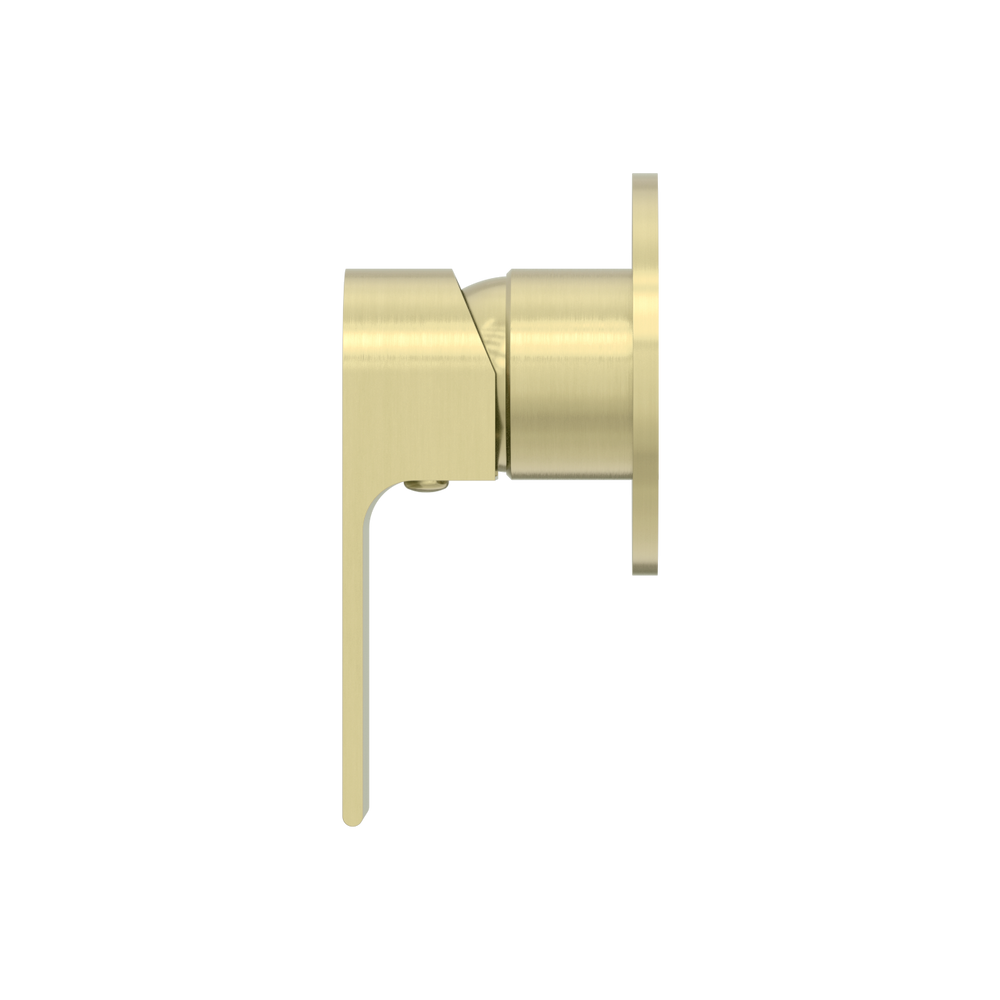 Bianca Shower Mixer 80MM Plate Brushed Gold — Gold & Brass