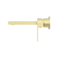 BIANCA WALL BASIN/BATH MIXER SEPARATE BACK PLATE 187/230MM BRUSHED GOLD
