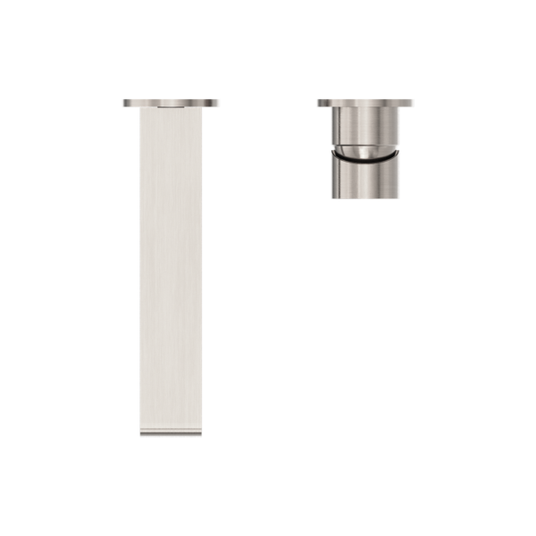 BIANCA WALL BASIN/BATH MIXER SEPARATE BACK PLATE 187/230MM BRUSHED NICKEL