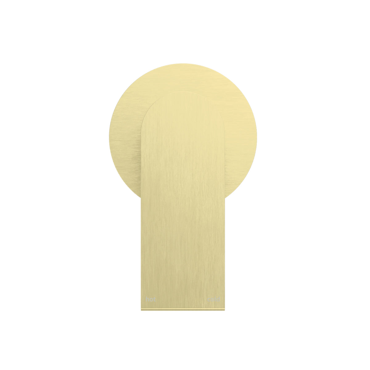 Bianca Shower Mixer 80MM Plate Brushed Gold — Gold & Brass