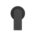 BIANCA SHOWER MIXER 80MM PLATE MATTE BLACK