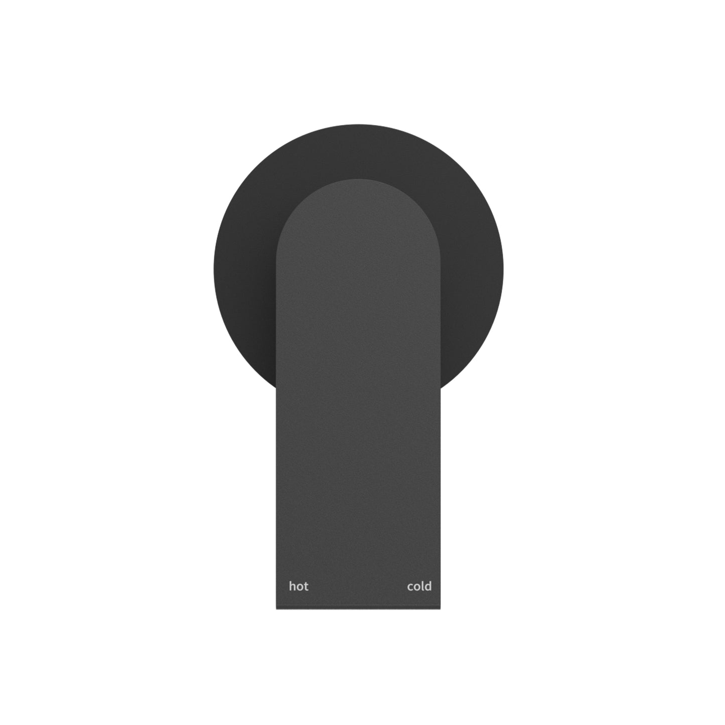 BIANCA SHOWER MIXER 80MM PLATE MATTE BLACK