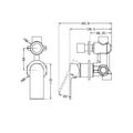 BIANCA SHOWER MIXER WITH DIVERTOR SEPARATE BACK PLATE CH (NR321509GCH) CHROME