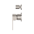 BIANCA SHOWER MIXER WITH DIVERTOR SEPARATE BACK PLATE BRUSHED NICKEL