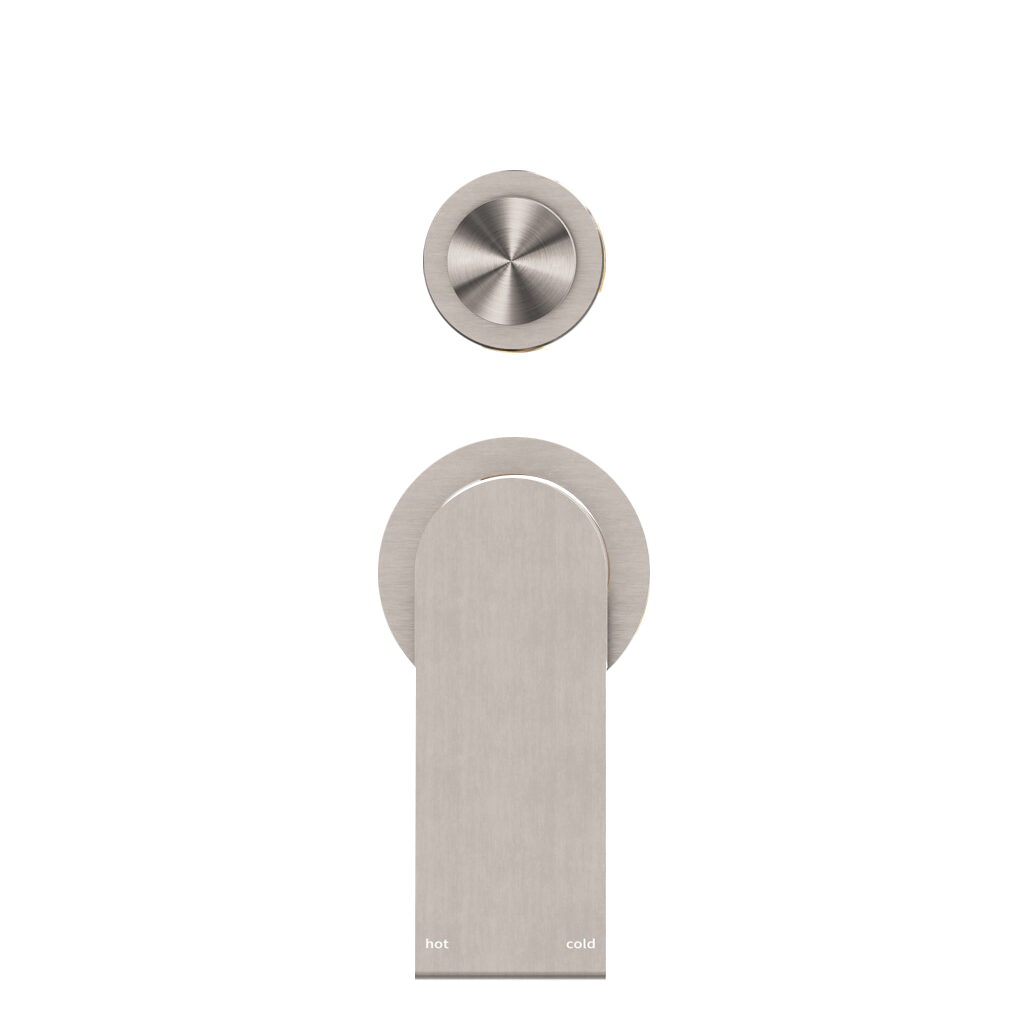 BIANCA SHOWER MIXER WITH DIVERTOR SEPARATE BACK PLATE BRUSHED NICKEL