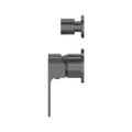 BIANCA SHOWER MIXER WITH DIVERTOR SEPARATE BACK PLATE GUN METAL